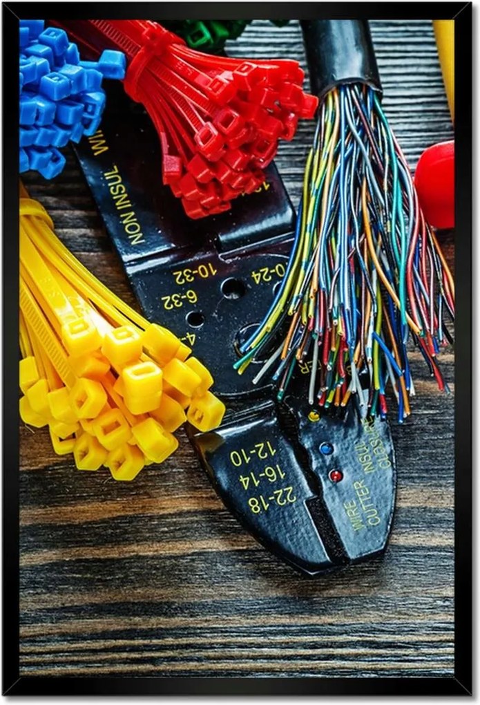 Poszterek keretben 40x60 Elektromos vezetékek