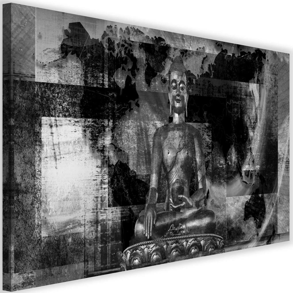 Modern kép 120x80cm &#8211; Buddha And Abstract Background 3 