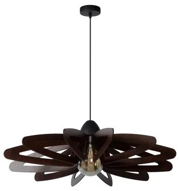 Lucide 77483/76/30 - Csillár zsinóron ZIDANE 1xE27/15W/230V barna/fekete