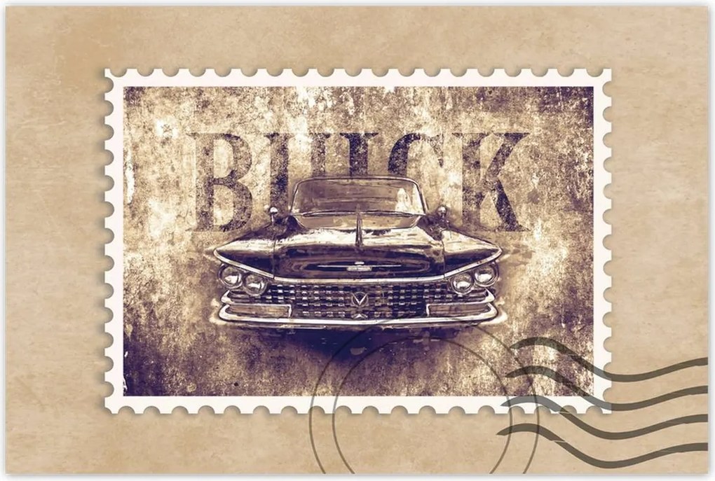 Poszterek 90x60 Buick szépia grafika