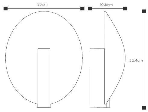 Lucide 27818/09/30 -LED Kültéri fali lámpa LAREDO LED/9W/230V IP54 fekete