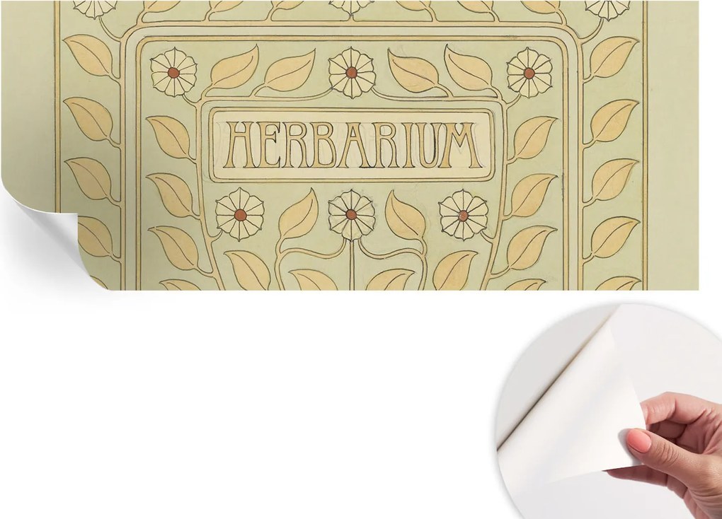 Divatos öntapadós tapéta Fali furnér Növényi dísz 250x104 cm