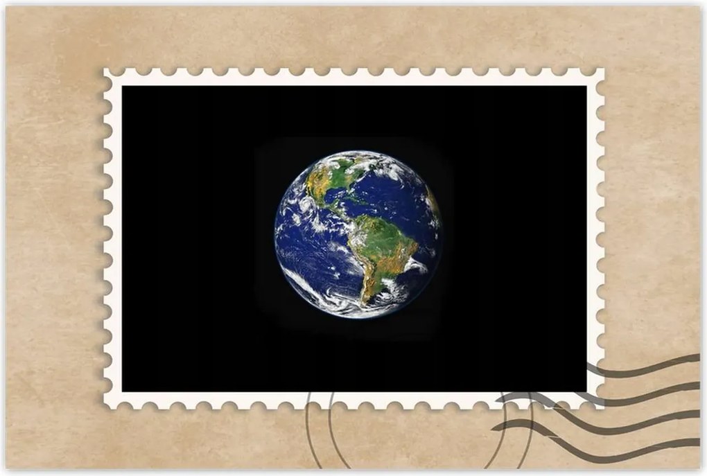 Poszterek 90x60 Föld Kilátás az űrből