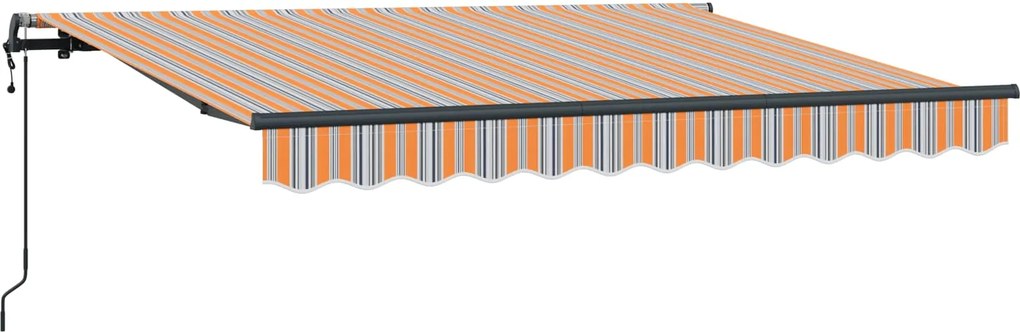 vidaXL Behúzható napellenző Sokszínű 350 x 200 cm szövet