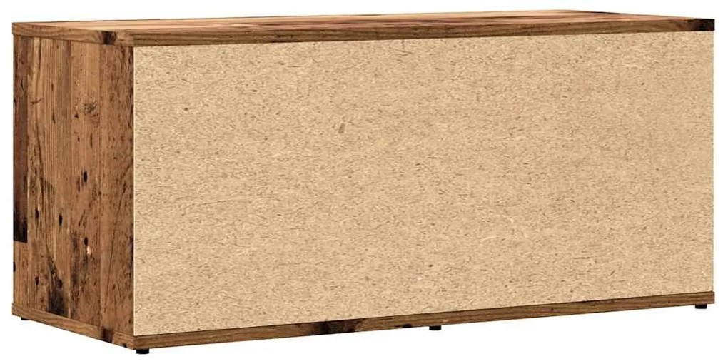 antik fa színű szerelt fa TV-szekrény 80x34x35,5 cm