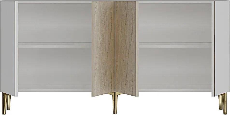 Poli 150 - White, Travertine, Gold