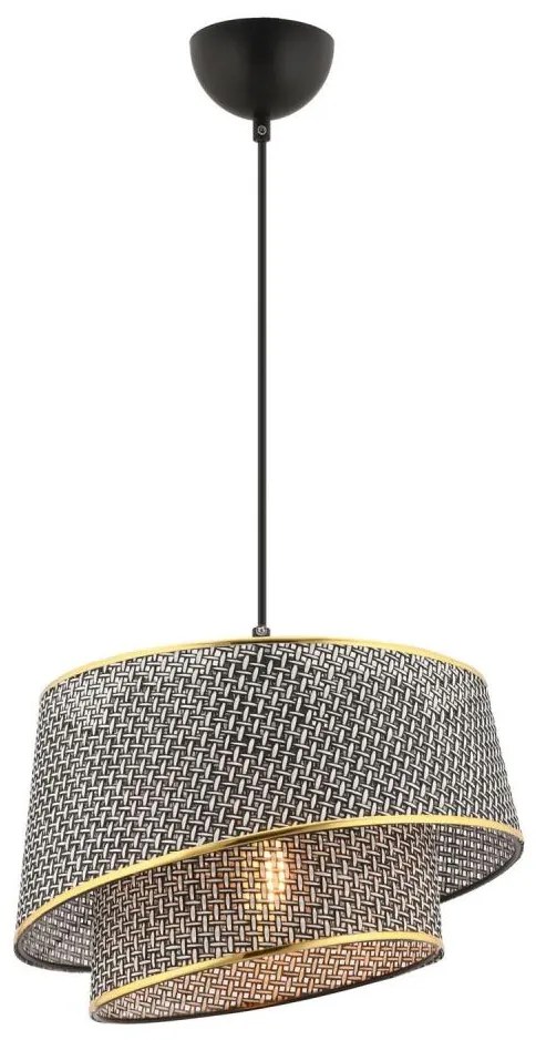 BARETTE függőlámpa kábellel 1xE27/60W/230V szürke/arany