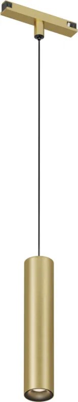 DK/EU-5744-SB Shine Track light, SPOT 3000 series, D40*H200*L1500mm wire, LED, 48V DC, 8W, RA≥90, 3000K, IP20, satin brass color, aluminum — DK/EU-5744-SB