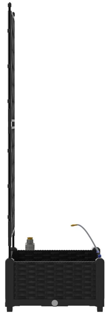 Kerti ültetők Fekete 40 x 40 x 126 cm Acél