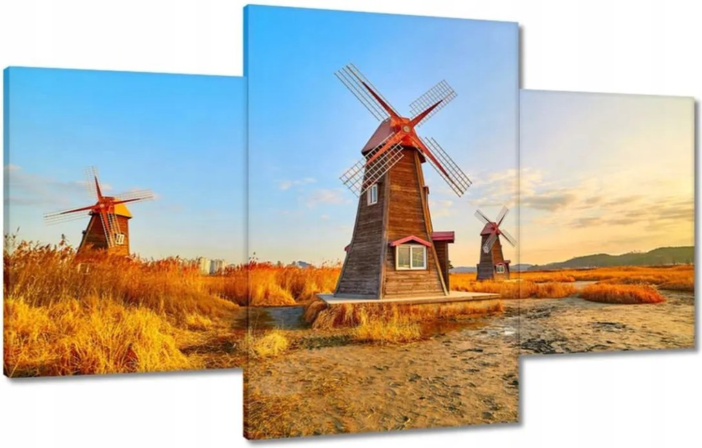 Festmények 100x60 Fa szélmalom