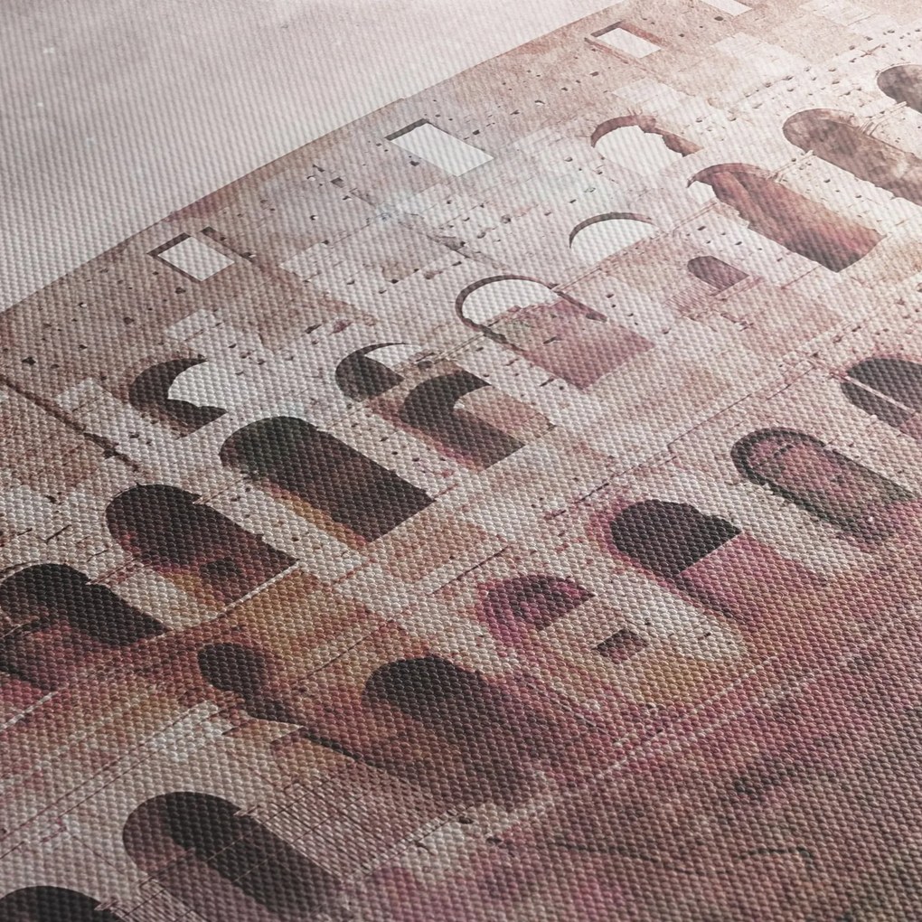 Kép - Vintage képeslap a városról N⁰2 (120x50 cm)