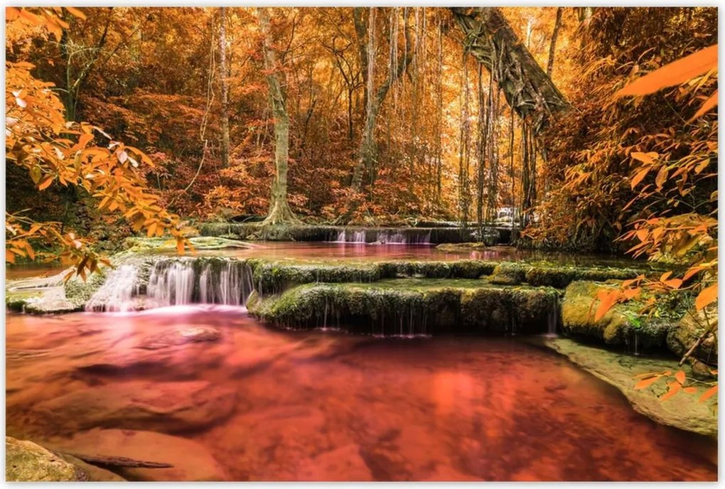 Poszterek 120x80 Vízesés Kanchanaburiban