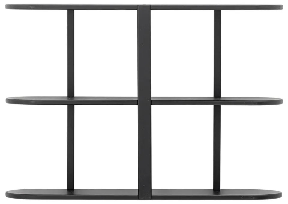 Fekete többszintes fali polc 80 cm Vicente – Bloomingville