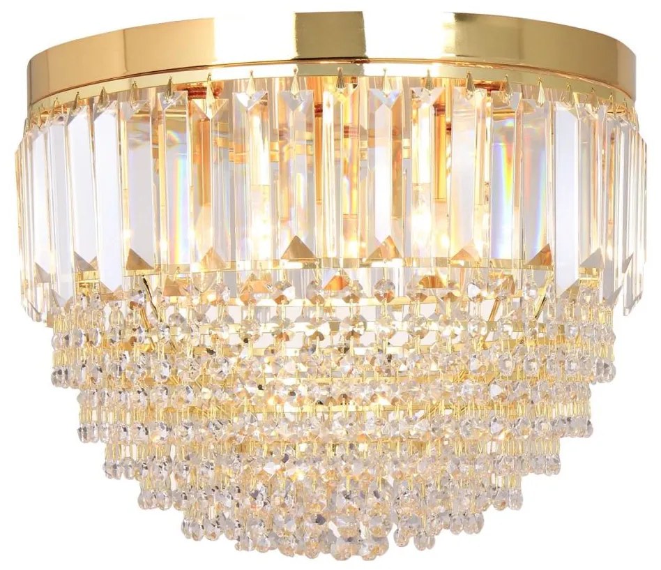 Zuma Line FC19003/5 - Mennyezeti lámpa CHARLOTTE 5xE14/40W/230V átm. 40 arany