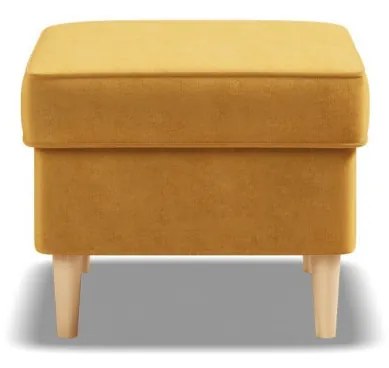 Uszak lábtartó, bársony, sárga