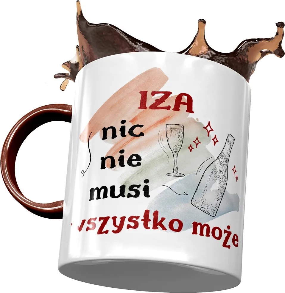 Bordó Bögre Izabella Feleség Ajándék Nyomtatott Fotóval