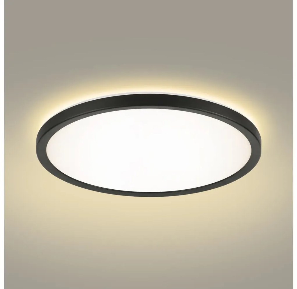 Brilagi - LED Fürdőszobai lámpa ULTRA SLIM LED/24W/230V átm. 42 cm fekete IP54
