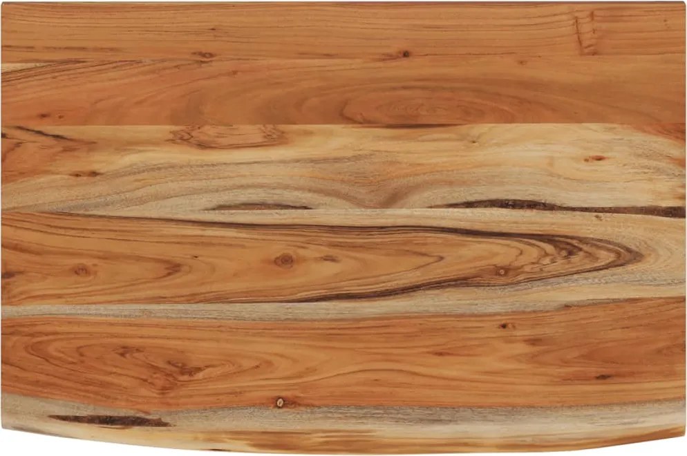 vidaXL tömör akácfa téglalap alakú fali polc 50 x 30 x 2,5 cm