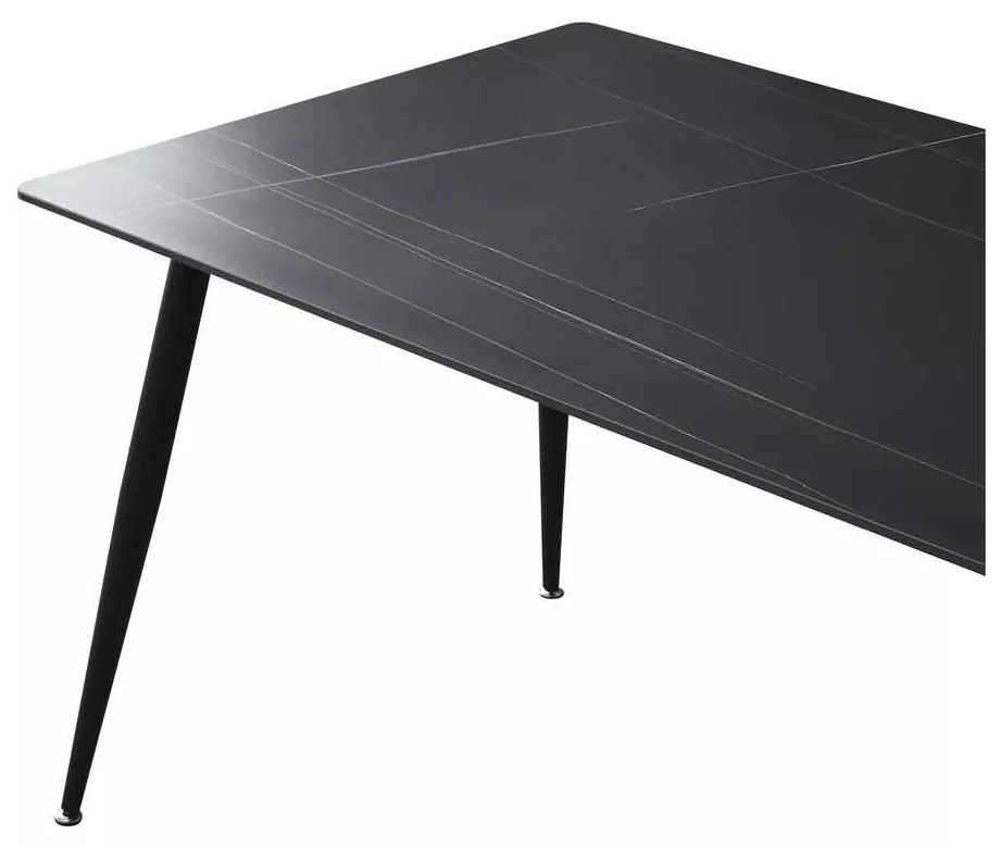 Rion étkezőasztal 160 x 90 cm, fekete
