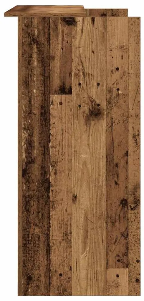 recepciós pult antik fa 100x50x103,5 cm szerelt fa