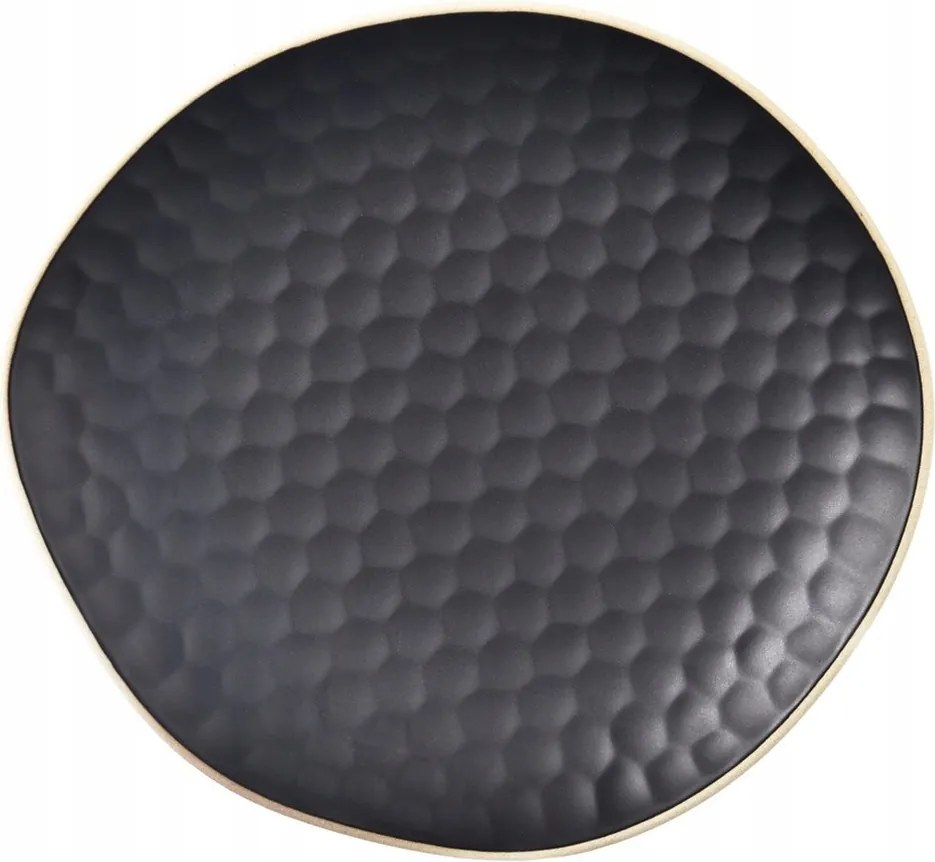 Desszert Tányér Kerámia Fekete Snack Tészta Mosogatógép