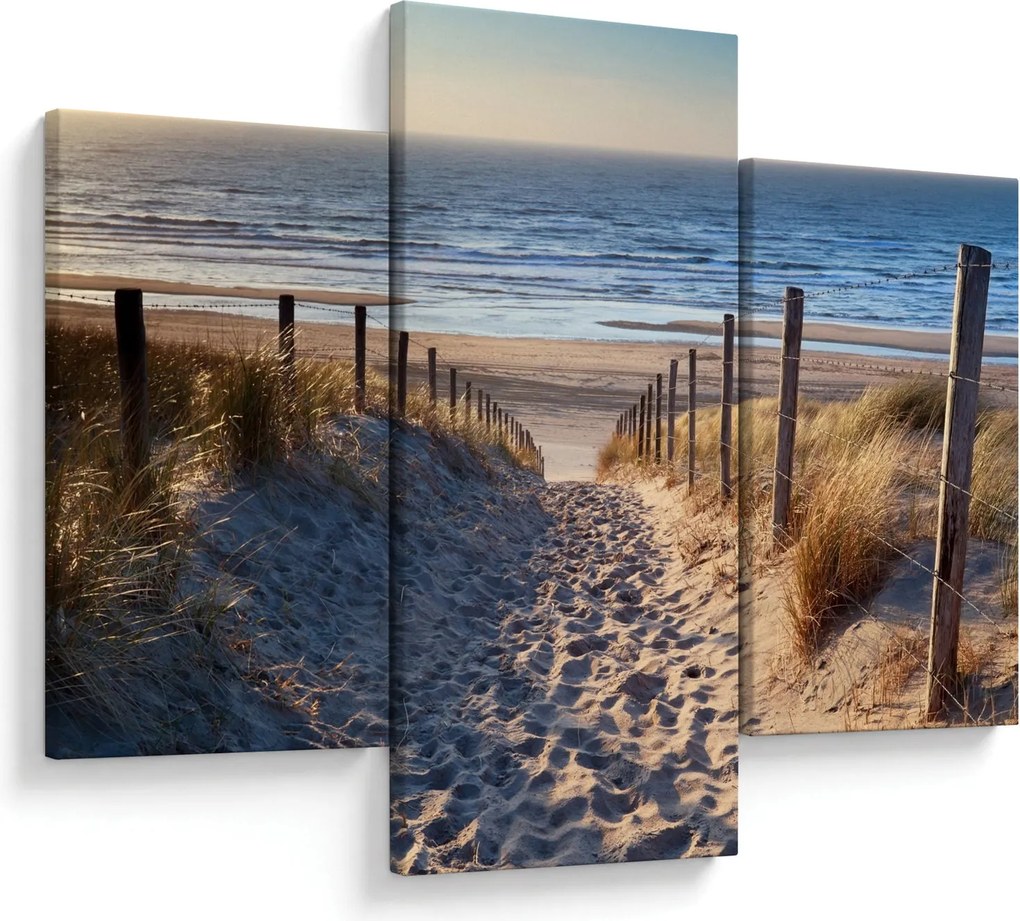 Kép - Út az északi-tengeri strandra, Hollandia (90x60 cm)