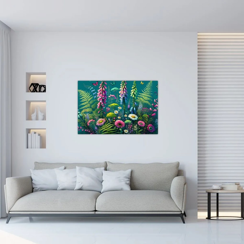Kép - Mezei virágok (90x60 cm)