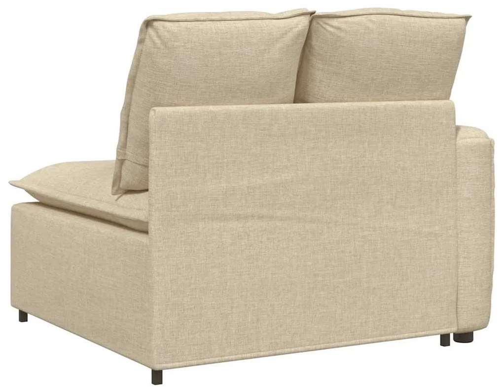 krém moduláris kanapé karfás végmodul párnákkal 100 cm