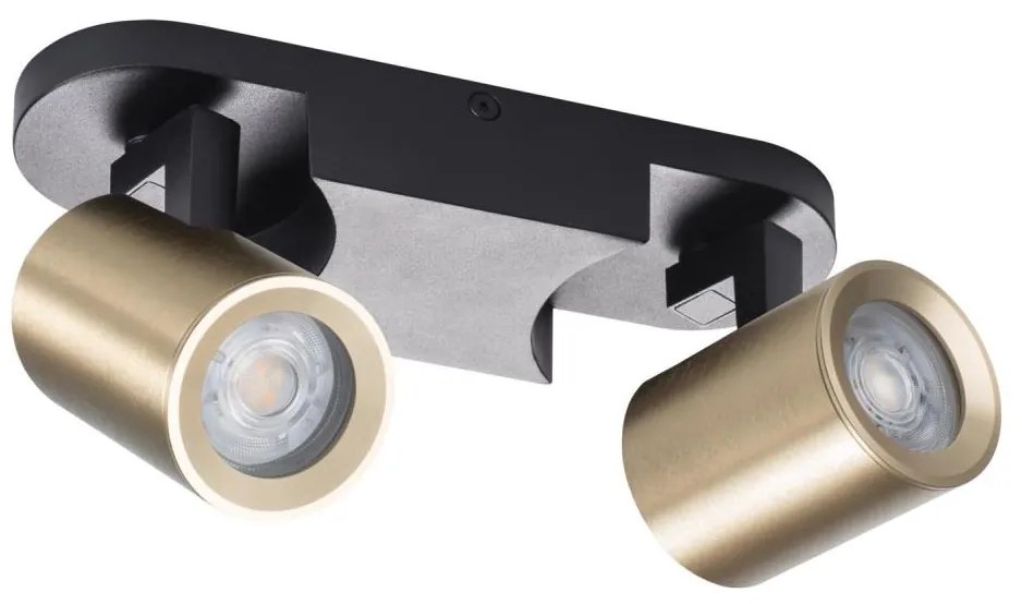 Kanlux 38961 - Spotlámpa LAURIN 2xGU10/10W/230V réz/fekete