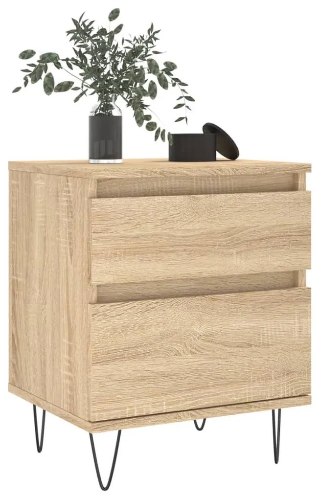 2 db sonoma tölgy éjjeliszekrény 40 x 35 x 50 cm