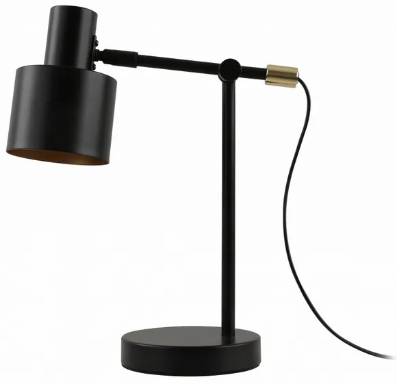 Lámpa Asztali SELVIA II, 5570, max.250V, 50/60Hz, 1*E14, max.25 W, átmérő 10 cm, IP20, fekete/arany