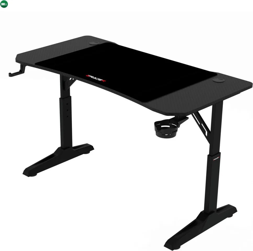 NERO karbon gamer asztal 160 × 60 cm