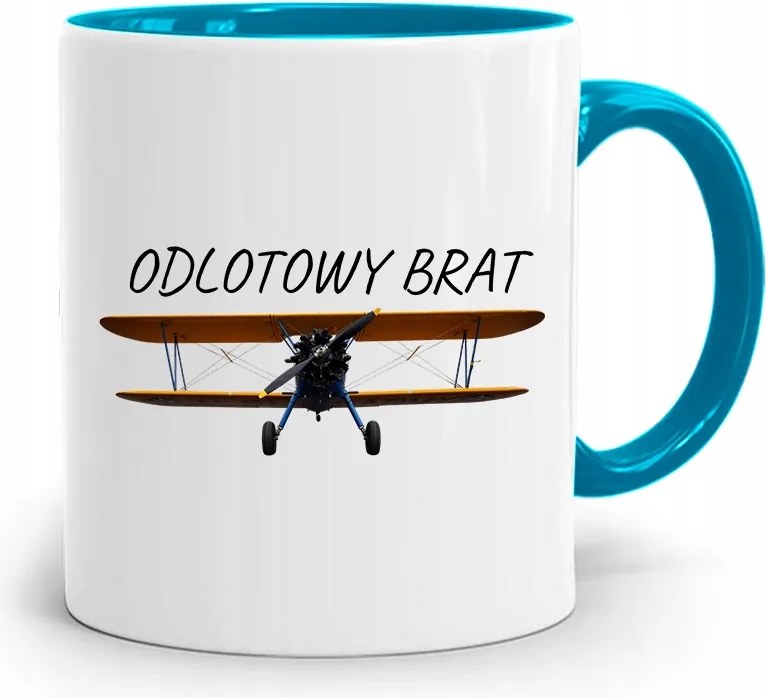 Kék Bögre Ajándék Testvérnek Menő Testvér nyomott mintával