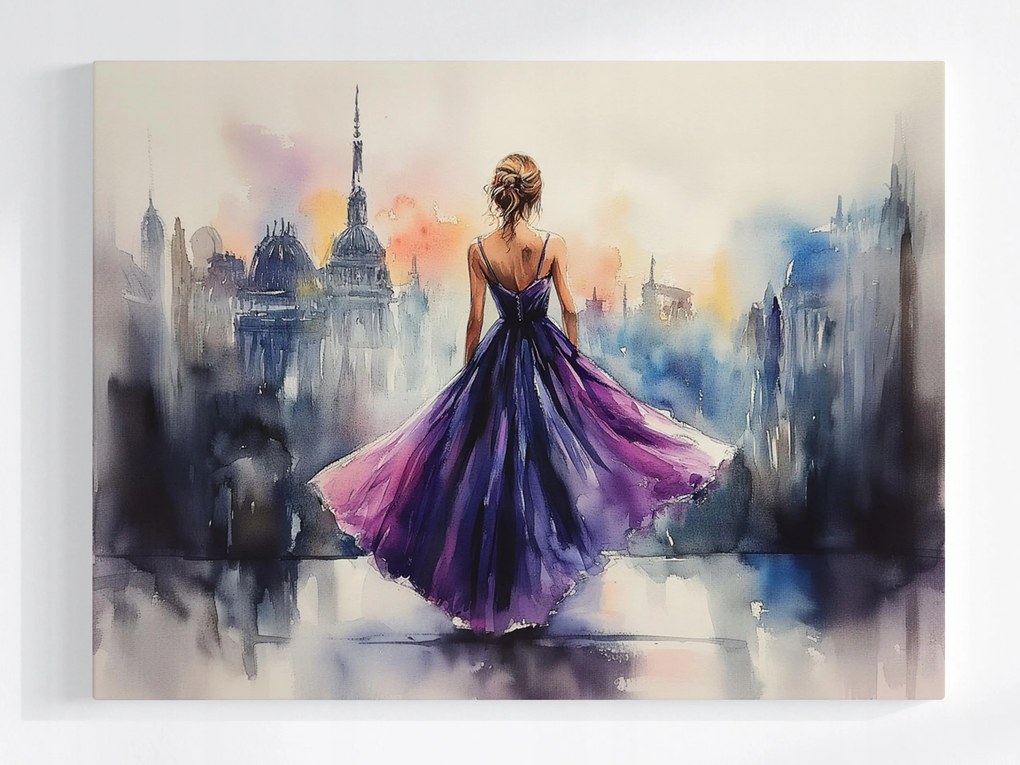 Vászonkép Canvas Figura Nő Lány Bál Divat Glamour 100x75