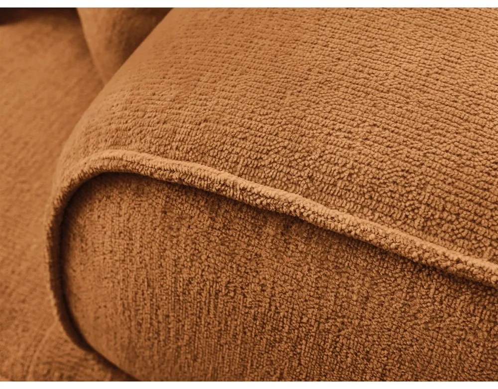 Mustársárga zsenília kanapé 237 cm Whesley – Bobochic Paris