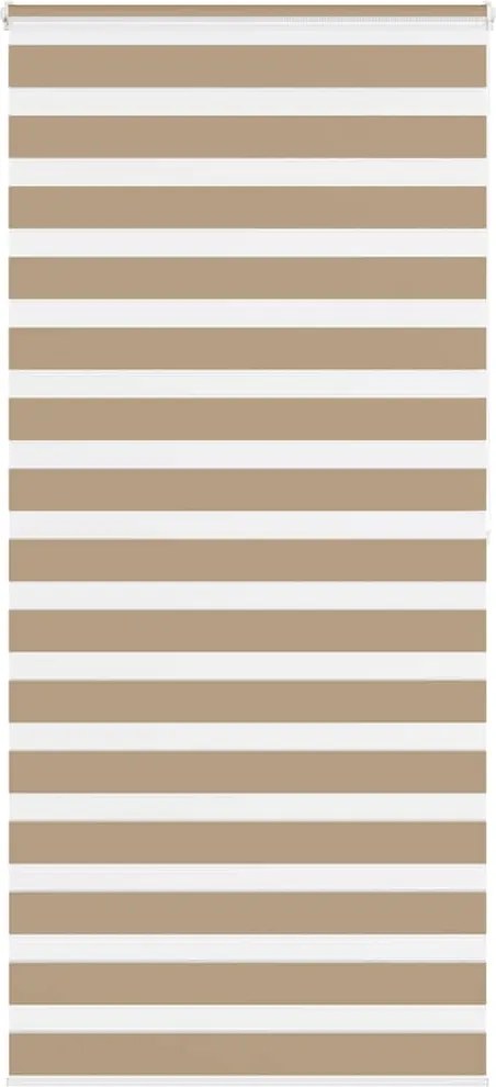 vidaXL zebrafüggönnyel homokbarna szövetszélesség 90,9 cm poliészter