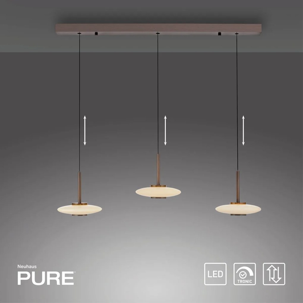 Paul Neuhaus modern függeszték pure vitrum barna ezüst pln2083-34