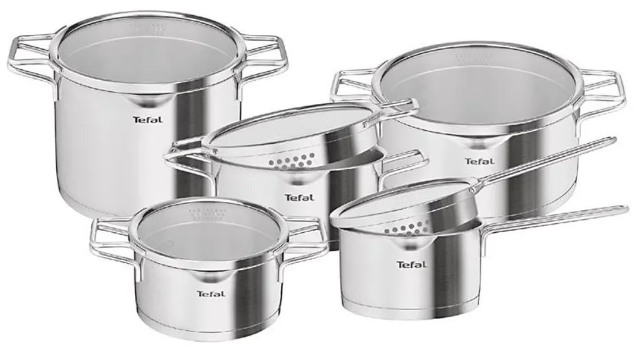 Tefal - NORDICA 10 részes rozsdamentes acél edénykészlet