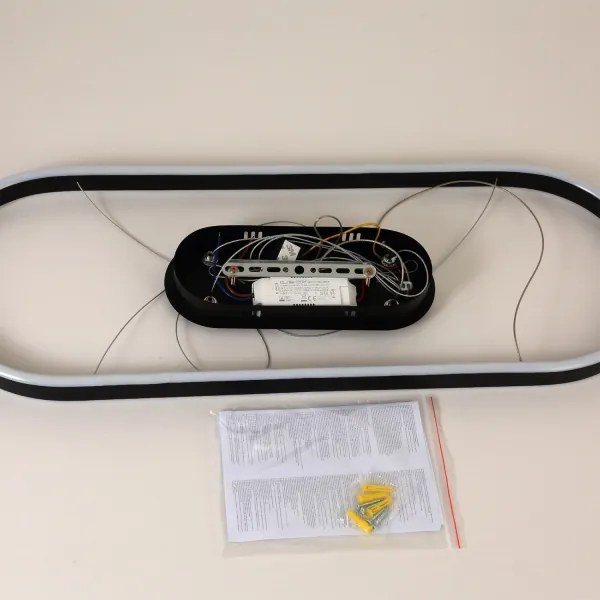 Brilagi - PONDIE kábeles LED csillár, 43 W, 230 V, 80x30 cm, fekete