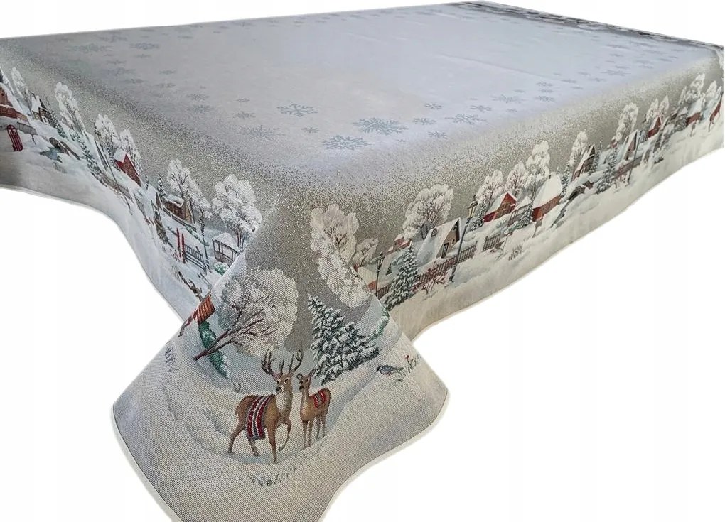 Abrosz 140x140 cm karácsonyi faliszőnyeg asztalra Különböző karácsonyi Minták