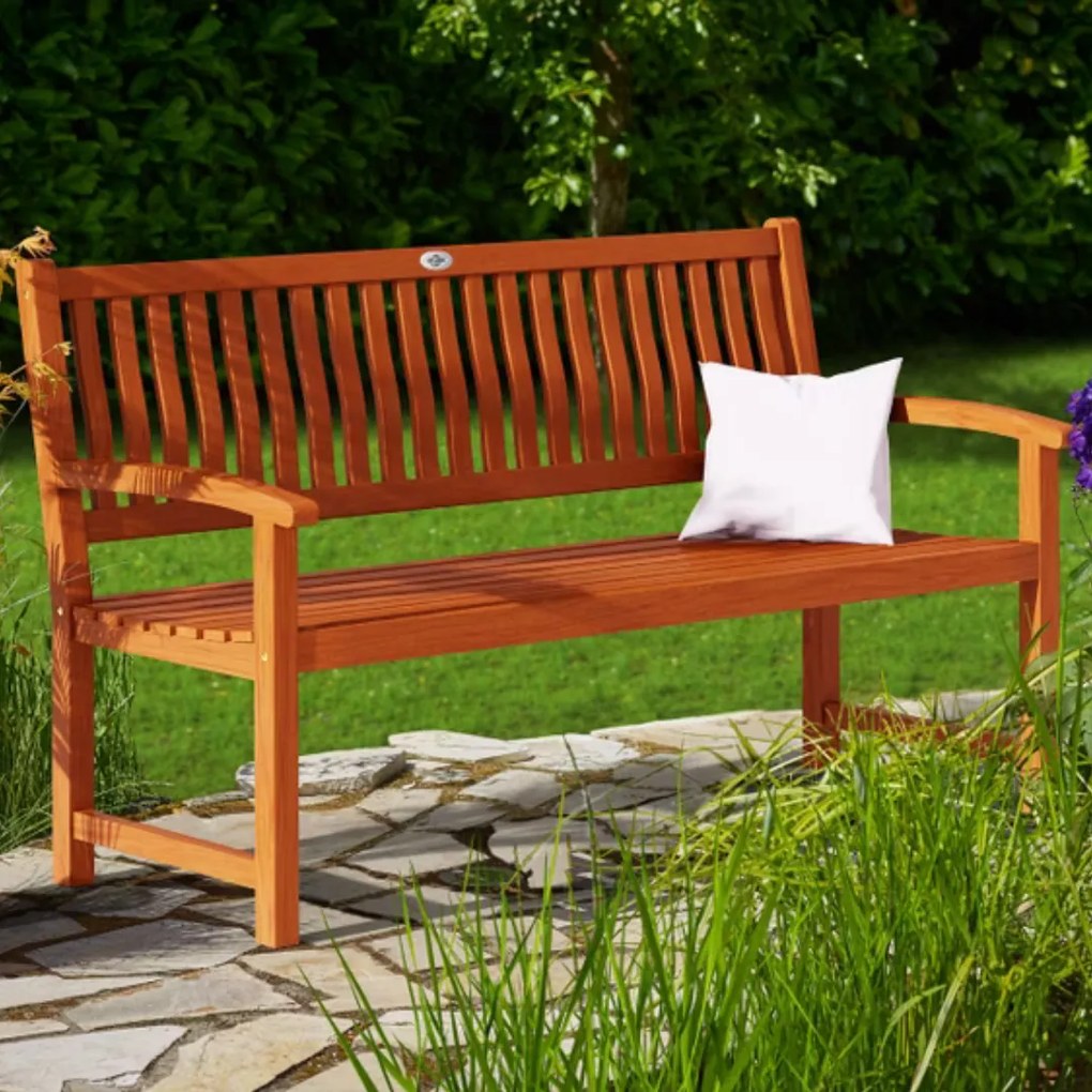 MAXIMA kerti pad, 152x55x90cm, természetes barna Casaria