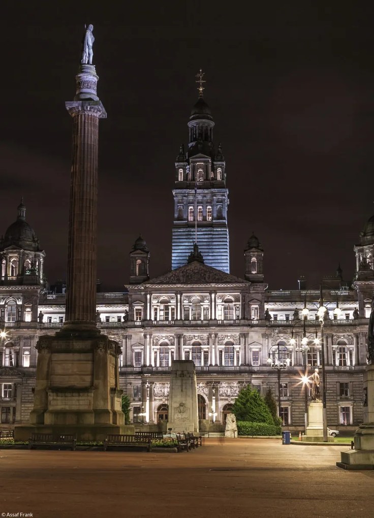 Poszter 20,5x28,4cm Cenotaph háborús emlékmű a városi kamrák előtt a Geo-n