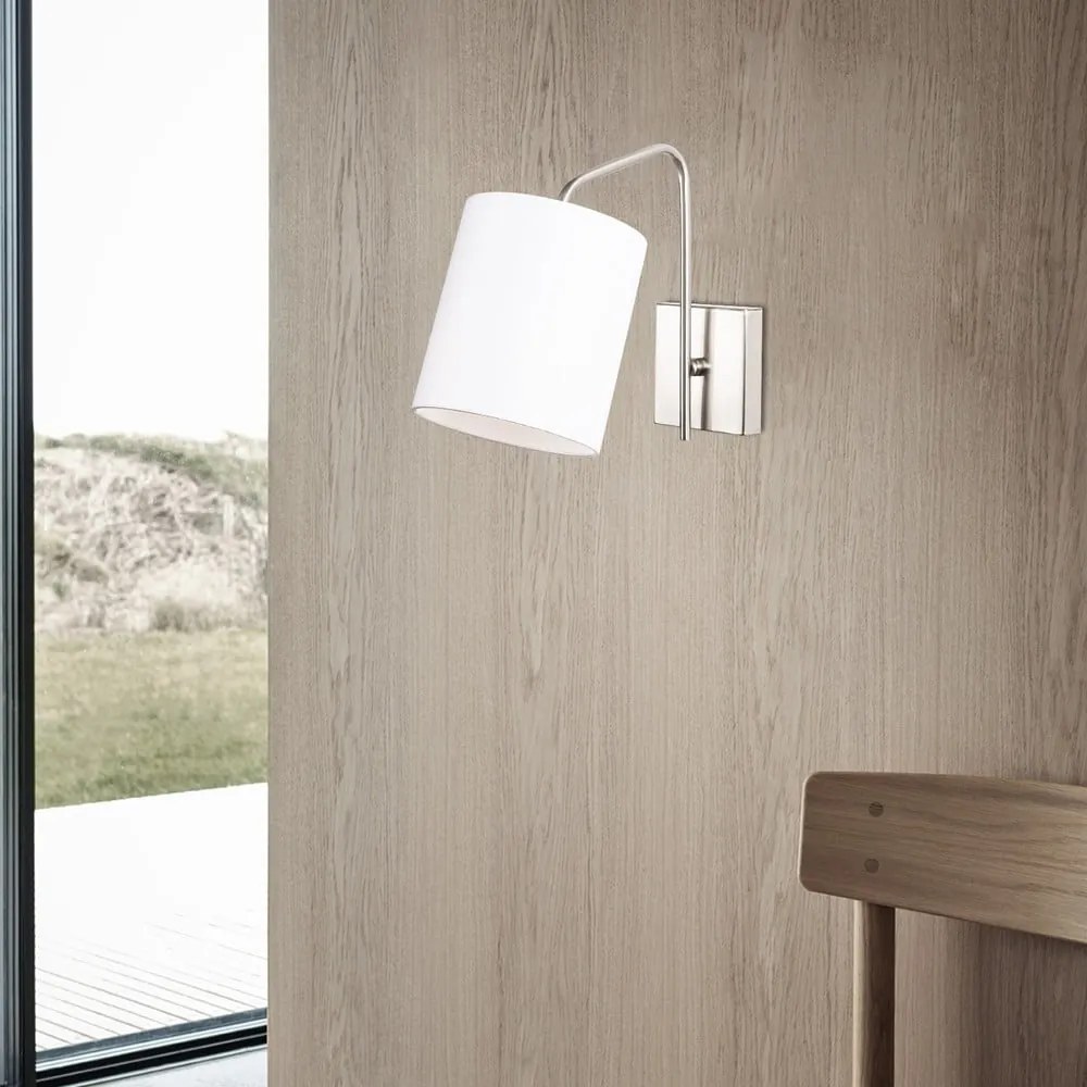 Fehér-ezüstszínű fali lámpa Ve – Opviq lights