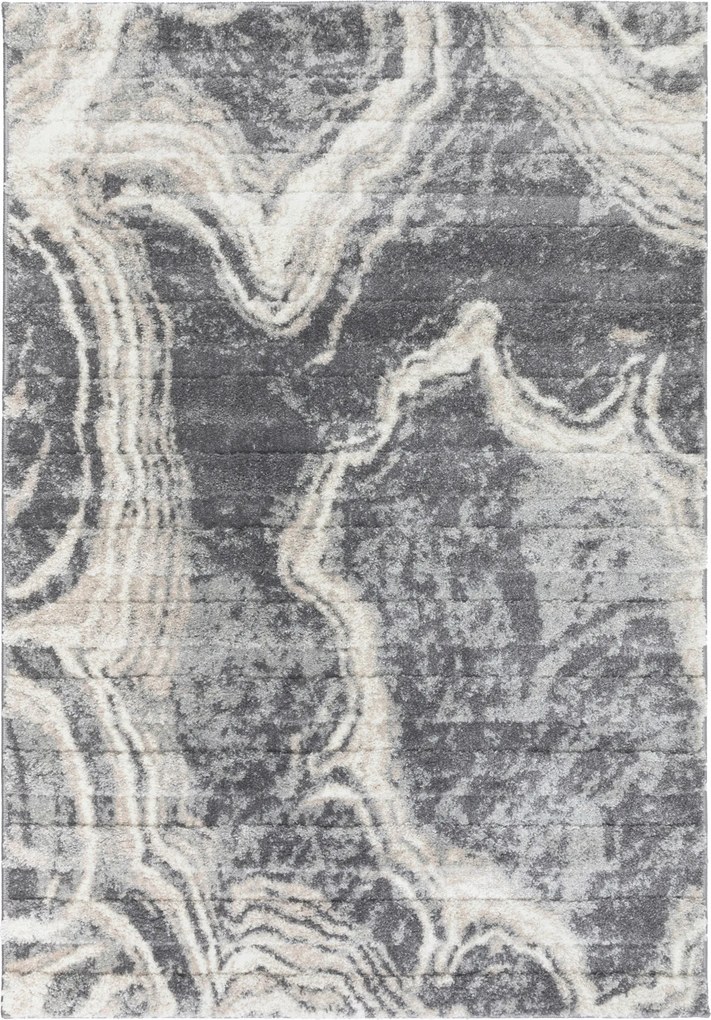 Nappali szőnyeg 2x3m Modern Nagy Meleg 200x300cm Shaggy Márvány Szürke