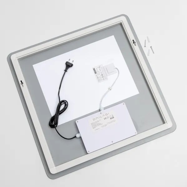 Brilagi - LED, dimmelhető fürdőszobai, fűtött tükör háttérvilágítással DIANA LED/17W/230V 60x60 cm IP44