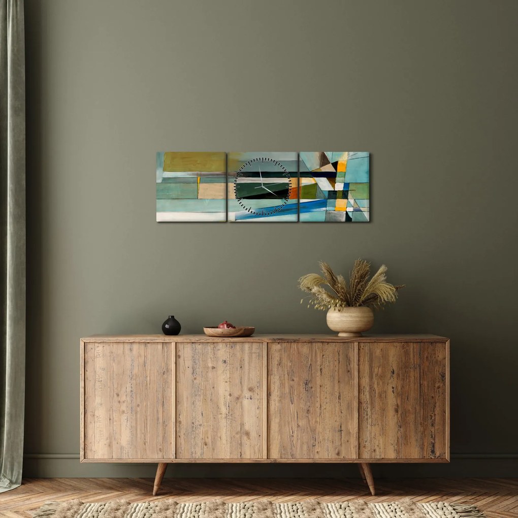 Kép - Absztrakció (órával) (90x30 cm)