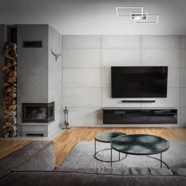 Brilo - LED Dimmelhető felületre szerelhető csillár FRAME 2xLED/20W/230V 2700-6500 + távirányító