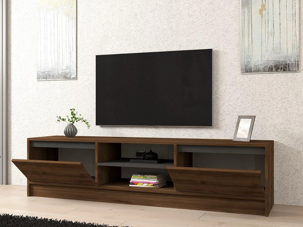 TV asztal/szekrény Omar (dió + antracit). 1089276