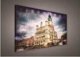 Vászonkép falikép város utca híd 100x75