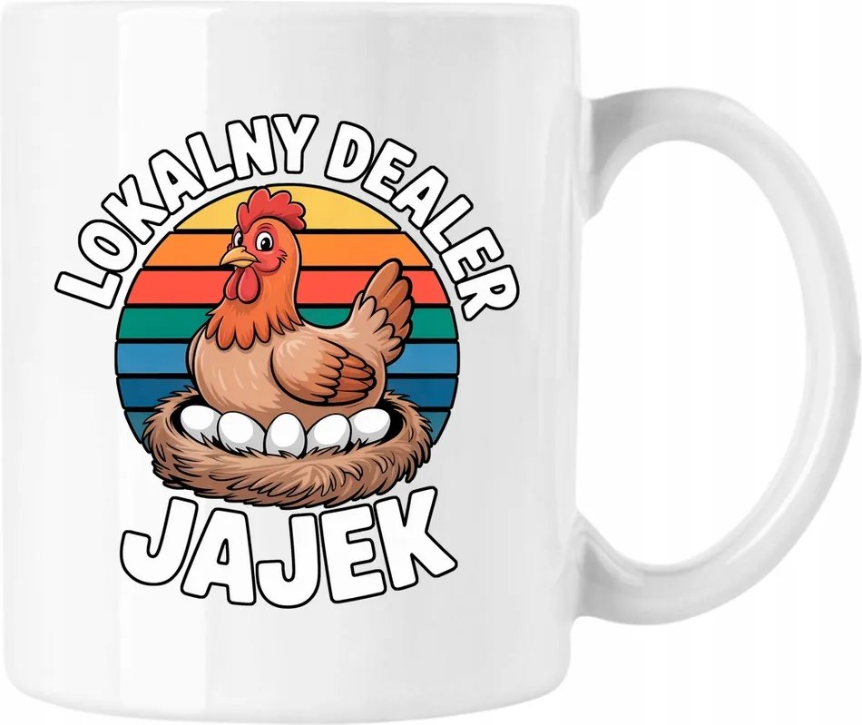 Helyi bögre tojás kereskedő mém vicc 2 Fehér 330ml